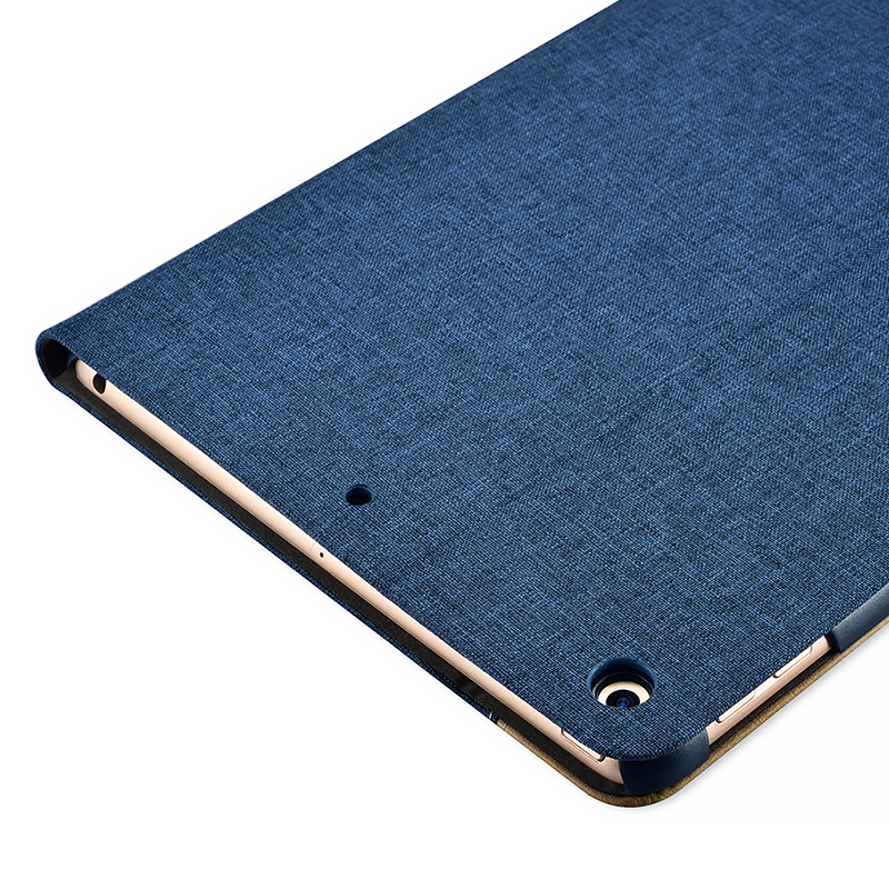 New iPad Simple Fabric Material Made Folio Cover Erudition Series(Size